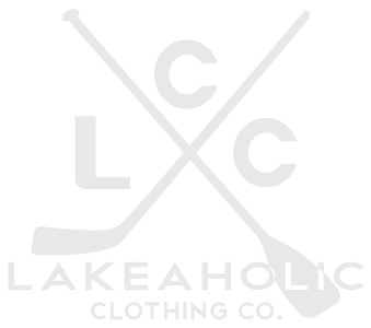 lakeaholic stick n paddle logo sticker